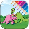 Dinosaurs coloring book free for kids toddlers