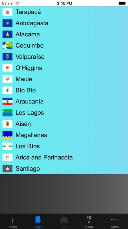 Chile Region Maps, Flags & Capitals screenshot-3