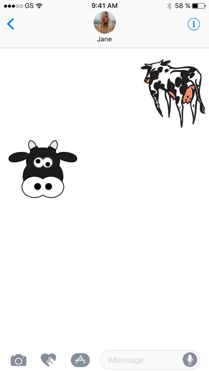 Farm Cows One Sticker Pack