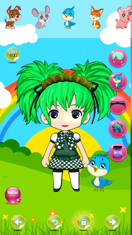 dress up anime pretty cute princess game for teens screenshot-3