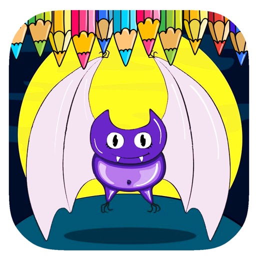 Bat Coloring Page Game For Kids iOS App