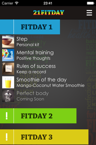21Fitday screenshot 2