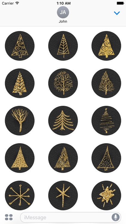 Christmas Glitter Stickers