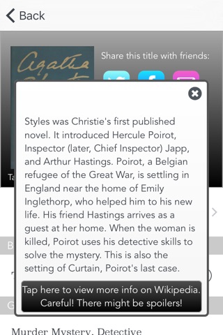 Agatha Christie Reading List screenshot 2