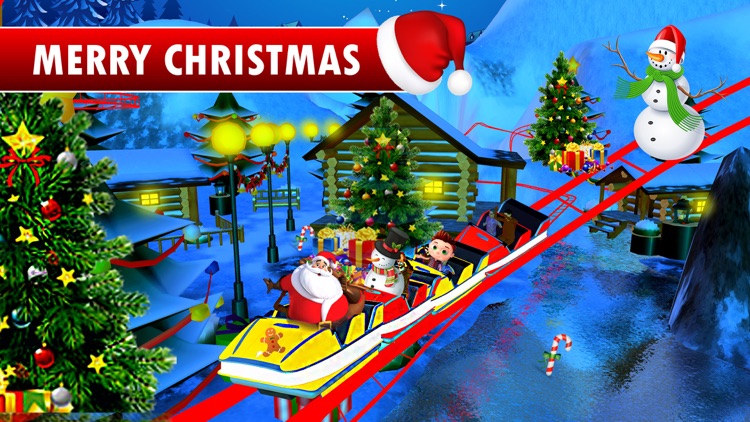 Christmas Roller Coaster Ride 3D