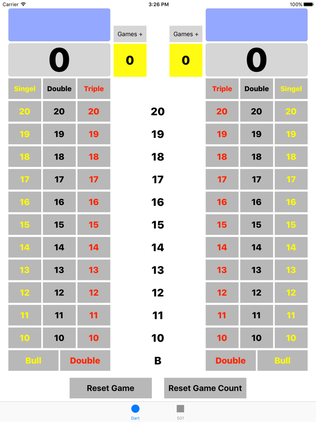 Dart Scoreboard