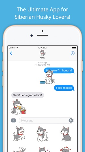 HuskyMoji - Siberian Husky Emoji(圖2)-速報App