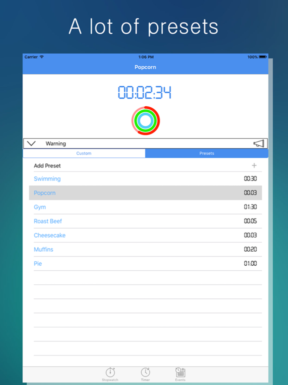 Chrono Ultimate - stopwatch, timer and countdown screenshot 2