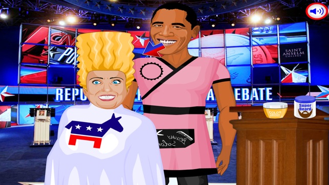 Makeup Hair Games:Trump VS Clinton(圖4)-速報App