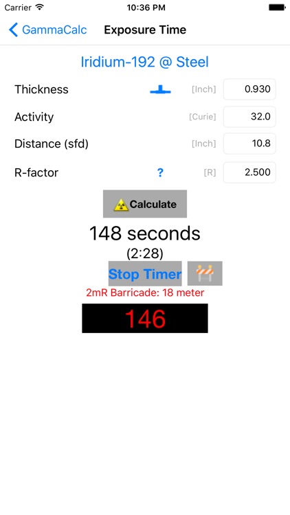 Gamma Ray Calculator