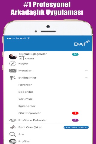 DAF - Dating App for Adults, Flirt & Match Hooked screenshot 2