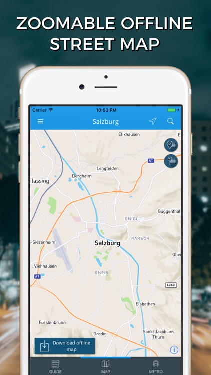 Salzburg Travel Guide with Offline Street Map screenshot-3