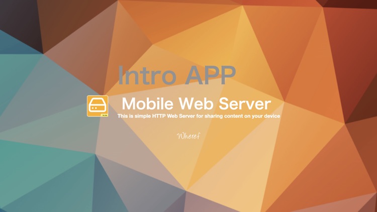 Mobile Web Server