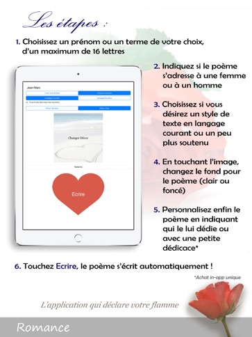 Romance Declaration D Amour En Poesie Acrostiche App Itunes France