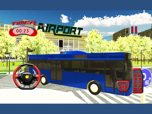 sân bay dịch vụ xe buýt mô phỏng xe tải lái xe