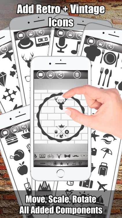 Hipster Logo Maker - Logo Maker & Logo Creator B&W screenshot-3