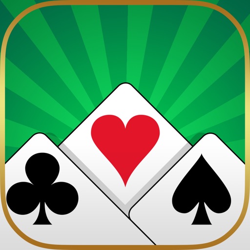 TriPeaks Solitaire. Fun simple card game iOS App