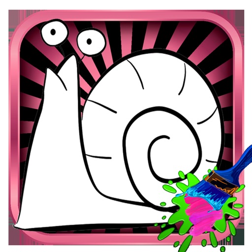Snail Painting For Kid Icon
