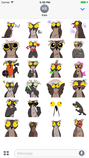 Potoo Bird Sticker Pack(圖1)-速報App