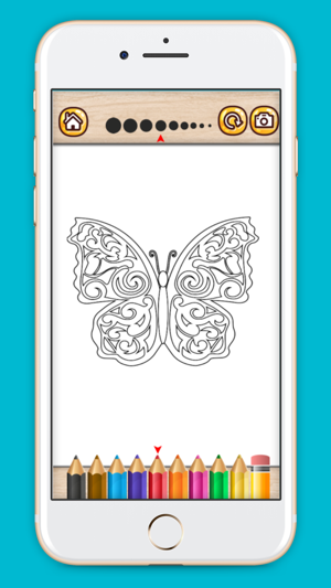 Colorful butterfly coloring book(圖5)-速報App