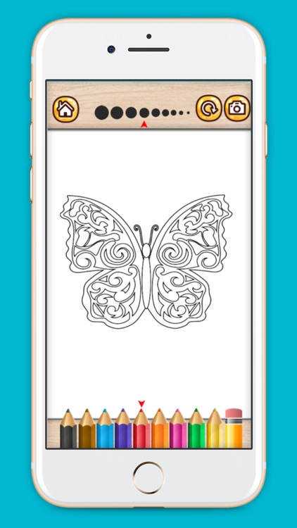 Colorful butterfly coloring book screenshot-4