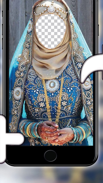 Wedding Hijab Photo Montage - Free Face Decorator