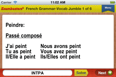 NY Regents French Prep Flashcards Exambusters screenshot 4