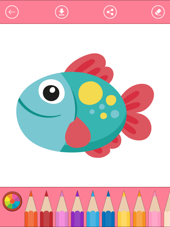 Download Fish Coloring Book Color Draw Sea Animals App Price Drops