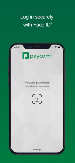 Paycom app screenshot