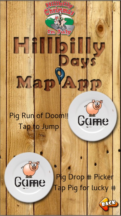 Hillbilly Days Map