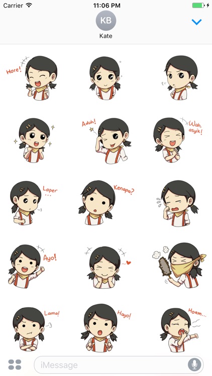 Yoona - The Lovely Little Girl English Sticker