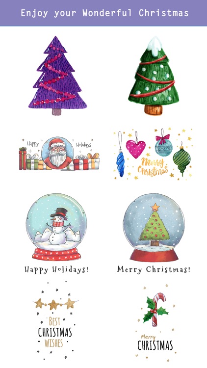 Beautiful Watercolor Christmas screenshot-3