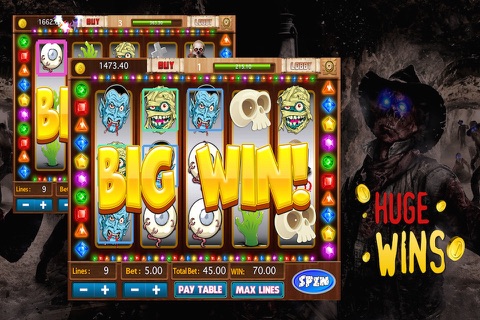 Scary Zombie & Magic Strip Casino slot screenshot 3