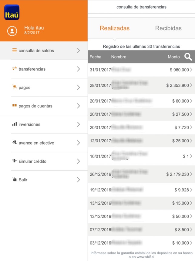 Itaú Chile para iPad(圖4)-速報App