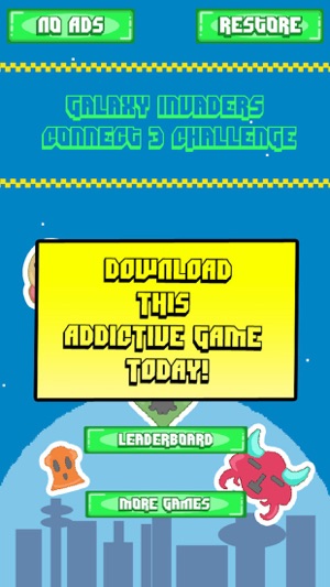 Galaxy Invaders Connect 3 Challenge