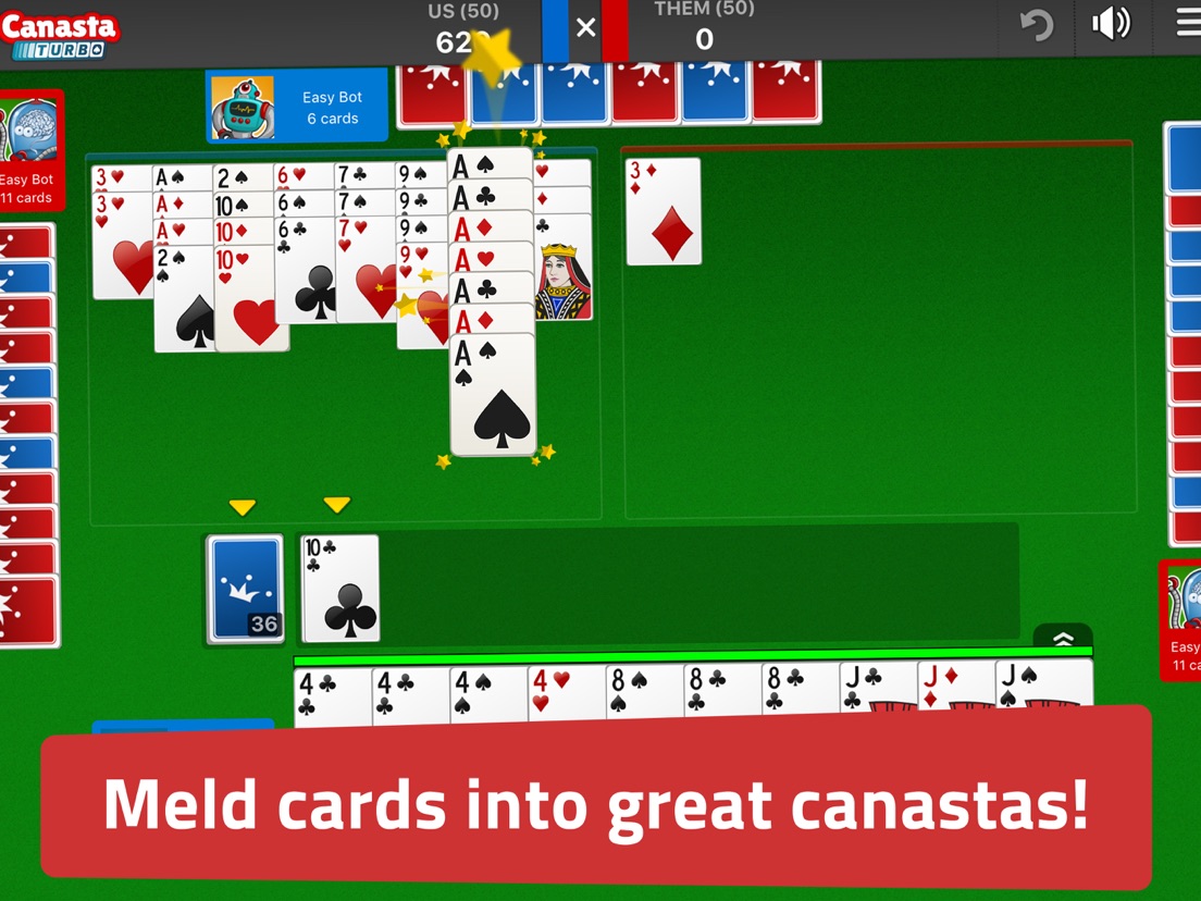 Canasta Jogatina Card Games App voor iPhone, iPad en iPod touch