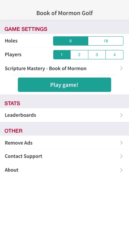 Book of Mormon Golf: LDS Scripture Mastery Game