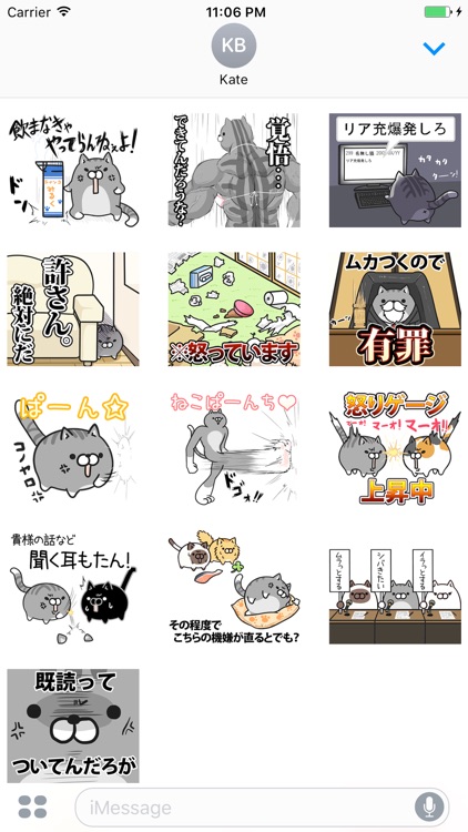 Lyha The Brown Funny Cat Japanese Sticker Vol 4