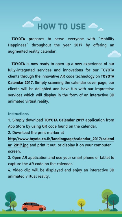 TOYOTA CALENDAR 2017