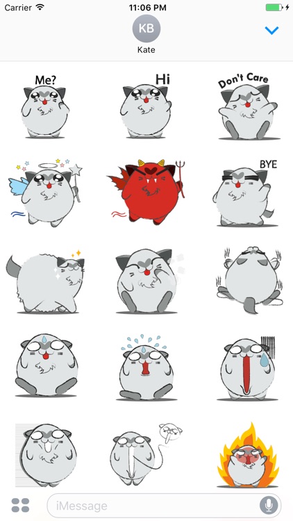 Kul The Lazy Fat Cat Sticker