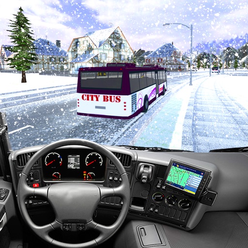 Hill Coach Driving Snow Bus Drive Sim 3D iOS App