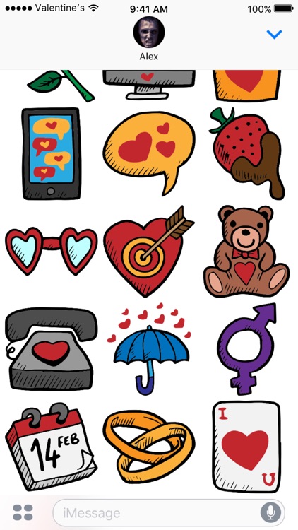 Valentine's Day stickers - Love Valentines 2017 screenshot-3