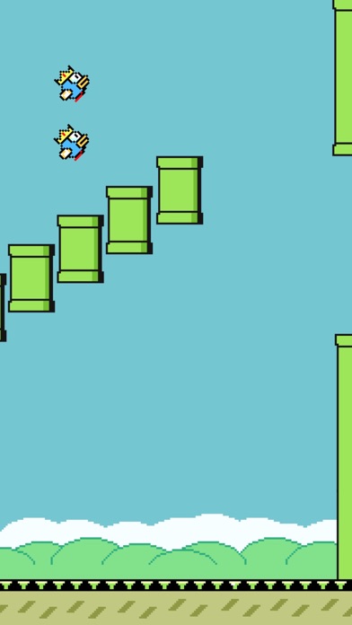 Screenshot of Flappy bird - 关卡双鸟模式,免费的极难 冒险 开飞机 趣味游戏