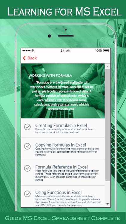 Learning for MS Excel Spreadsheet Complete