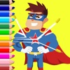 Free Coloring Book Games Hero Mask Version