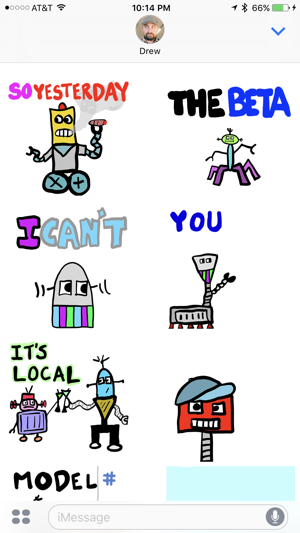 JohnnyBot Hipster Robots - Animated Stickers(圖3)-速報App