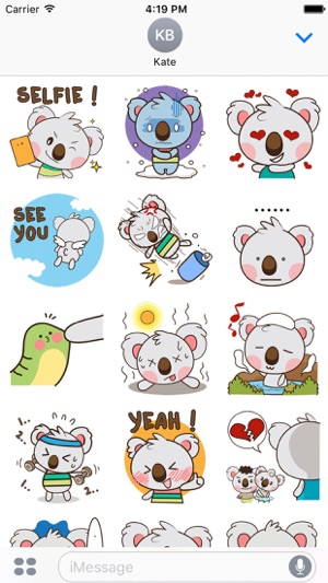 Kuruu the funny koala 2 for iMessage Sticker(圖1)-速報App