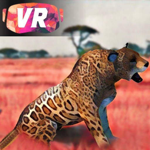 Low Poly Leopard Hunter - Virtual Reality (VR) Icon