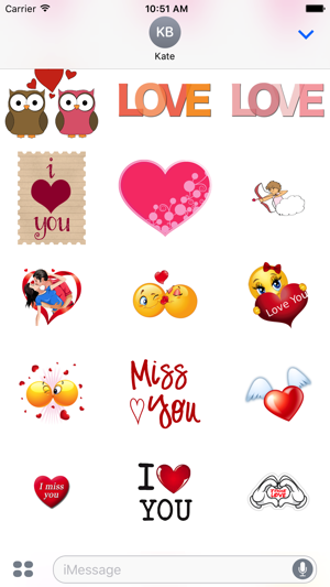 Cute Love Sticker for iMessage(圖3)-速報App