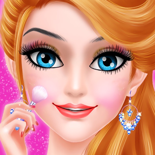 pink princess makeover games for girls Icon